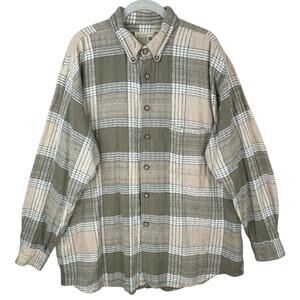 Vintage Y2K Paco Shirt Mens 2XL Tall Button Down Casual Plaid Textured 90s